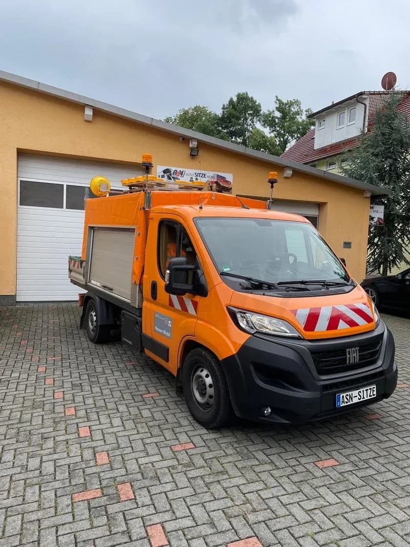 Kommunal‑LWS‑Sitze – Kommunalfahrzeugsitze für Hessen Mobil / Fiat Ducato Typ 250
