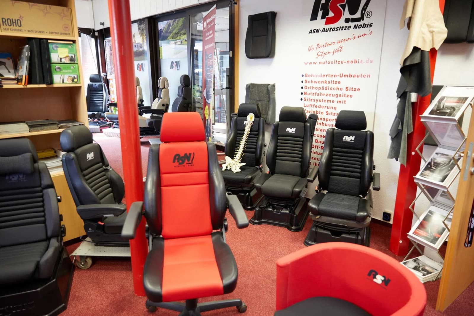 ASN Ergonomiesitz – Detailansicht Verstellmechanik