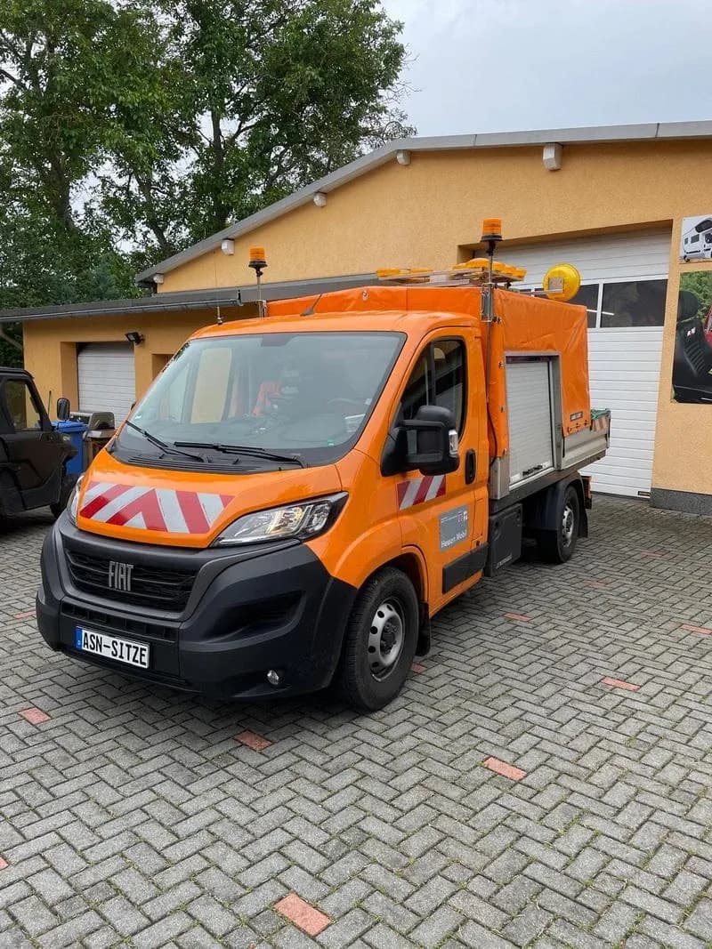 Kommunal‑LWS‑Sitze – Kommunalfahrzeugsitze für Hessen Mobil / Fiat Ducato Typ 250